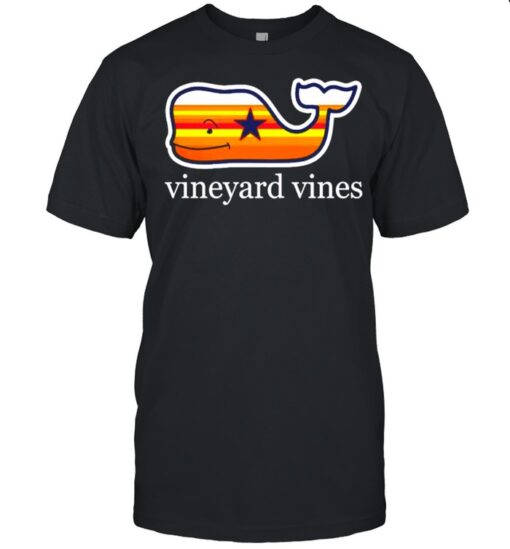 Houston Astros Vineyard Vines Filled In Whale Shirt Classic Mens T Shirt 1