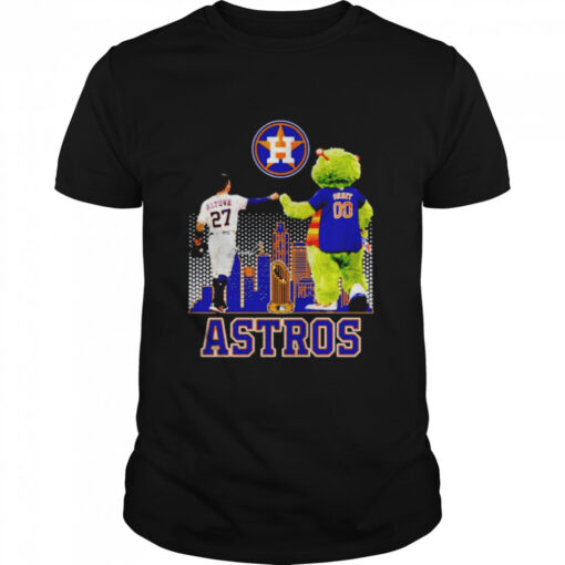 Houston Astros Jose Altuve And Orbit Signature Shirt Classic Mens T Shirt 1
