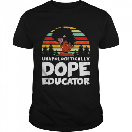 Unapologetically Dope Educator Vintage Classic Mens T Shirt