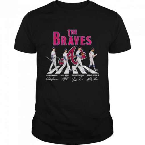 The Atlanta Braves Abbey Road Signatures Classic Mens T Shirt 1
