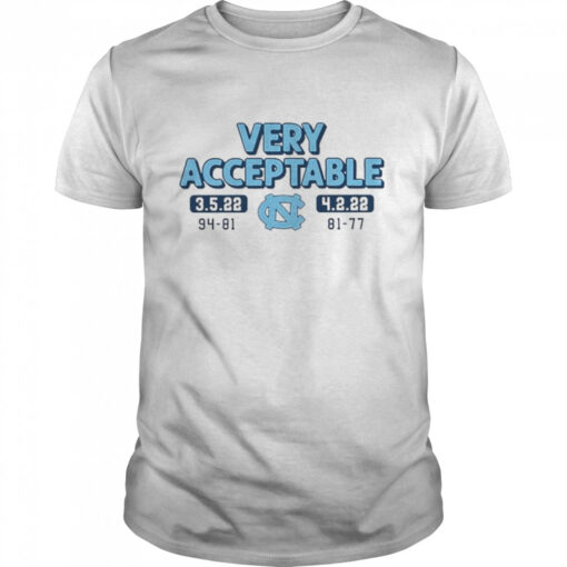 North Carolina Basketball Very Acceptable T Classic Mens T Shirt