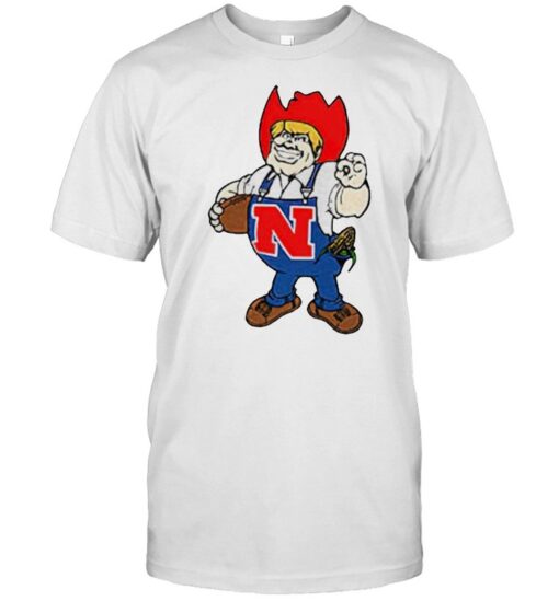 Herbie Husker Nebraska Cornhuskers Mascot Logo Shirt Classic Mens T Shirt 1