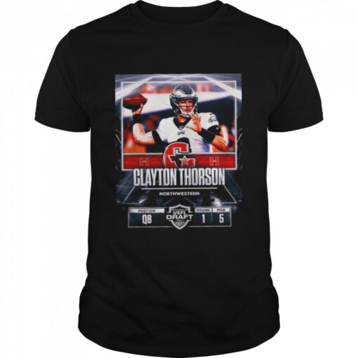 Clayton Thorson Houston Gamblers North Western Usfl Draft 2022 Classic Mens T Shirt