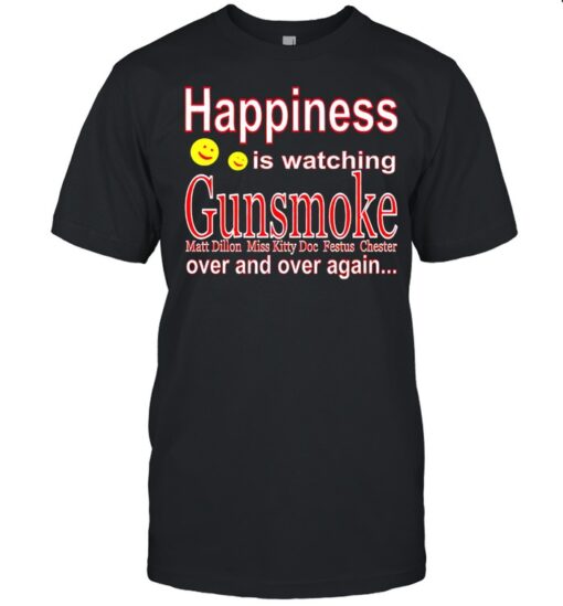 Happiness Is Watching Gunsmoke Shirt Classic Mens T Shirt 1