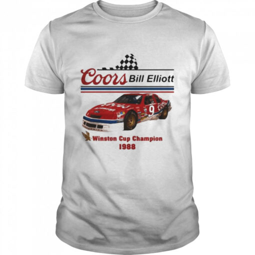 Coors Bill Elliott Winston Cup Champion 1988 Classic Mens T Shirt 1