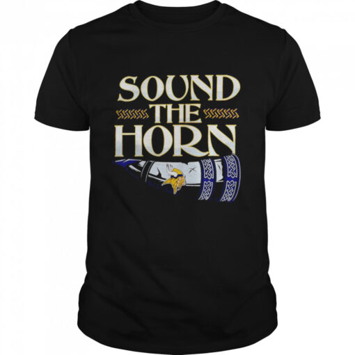 Minnesota Vikings Sound The Horn Shirt Classic Mens T Shirt 1