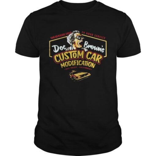 1640 Riverside Drive 24 Hour Service Doc Browne28099s Custom Car Modification Unisex Tee 600x600 1
