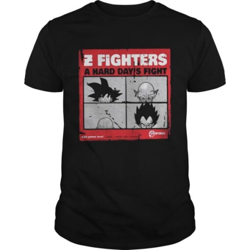 Dragon Ball Z Fighters A Hard Days Fight Unisex Tee 600x600 1