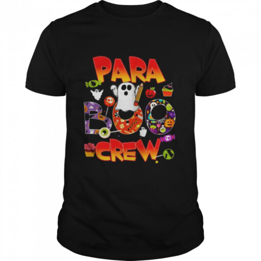 Paraprofessional Teacher Boo Crew Happy Halloween Shirt Classic Mens T Shirt 1