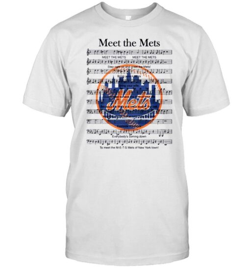 New York Mets Meet The Mets Music Lyric 2021 Classic Mens T Shirt 1