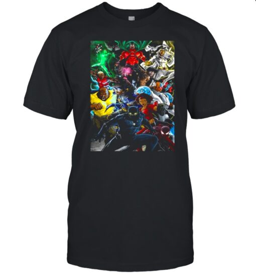 Black Superheroes Shirt Classic Mens T Shirt 1