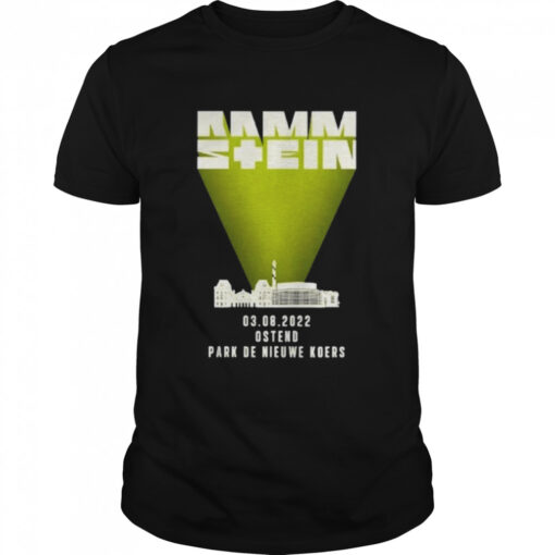 Rammstein Ostend Park De Nieuwe Koers 2022 Tour Classic Mens T Shirt