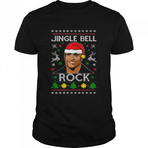 Jingle Bell Rock The Rock Funny Dwayne Johnson Shirt Classic Mens T Shirt