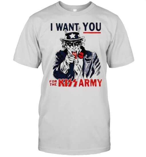 I Want You For The Kiss Army Uncle Sam Shirt Classic Mens T Shirt 1
