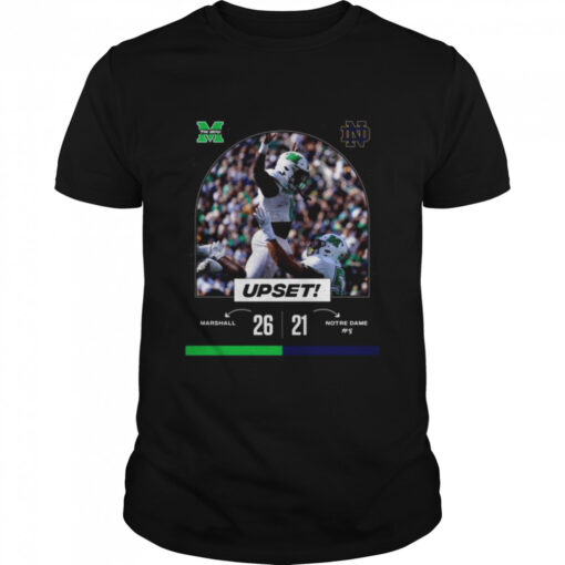 The Herd Up Set Marshall 26 Vs 21 Notre Dame Shirt Classic Mens T Shirt