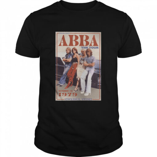 Abba The Tour 1979 Vintage Music Dancing Queen Classic Mens T Shirt