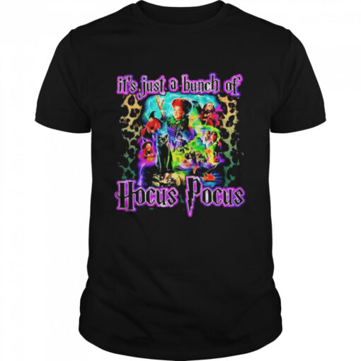 Halloween Its Just A Bunch Of Hocus Pocus Leopard Shirt Classic Mens T Shirt