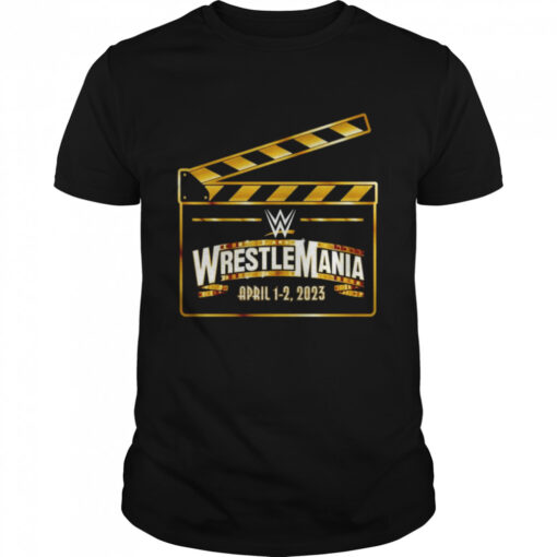 Wrestlemania 39 Clapboard April 1 2 2023 Shirt Classic Mens T Shirt