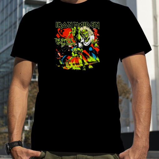 Iron Maiden Number Of The Beast Special Edition Glow In The Dark Shirt 93fe34 0 1