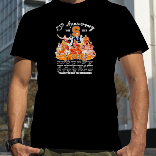 Syracuse Orange 125th Anniversary 1898 2023 Thank You For The Memories Signatures Shirt Df7e58 0 1