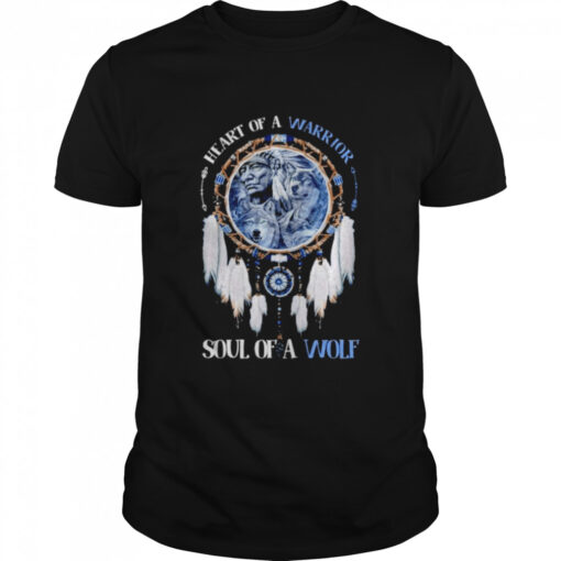 Heart Of A Warrior Soul Of A Wolf Shirt Classic Mens T Shirt