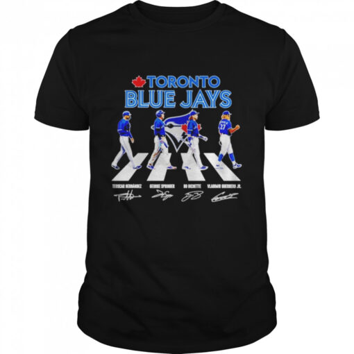 Toronto Blue Jays Players Abbey Road Sigantures Shirt Classic Mens T Shirt