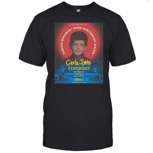 Circle Jerks Ceremony Keith Morris 70th Birthday Bash Hollywood Palladium T Shirt Mens T Shirt7b