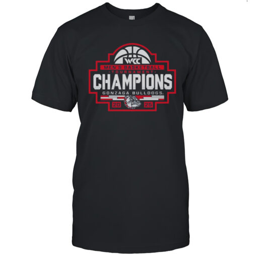 Gonzaga Bulldogs Ncaa 2025 Wcc Mens Basketball Conference Tournament Champions Painting T Shirt Mens T Shirt3j