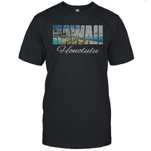 Nice Hawaii Honolulu Beach Hawaiian Island T Shirt Mens T Shirtbt