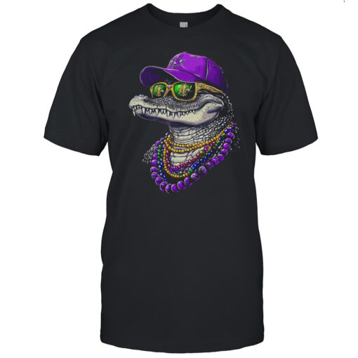 Mardigator Mardi Gras Alligator Costume Men Women Party 2025 Shirt Mens T Shirtec