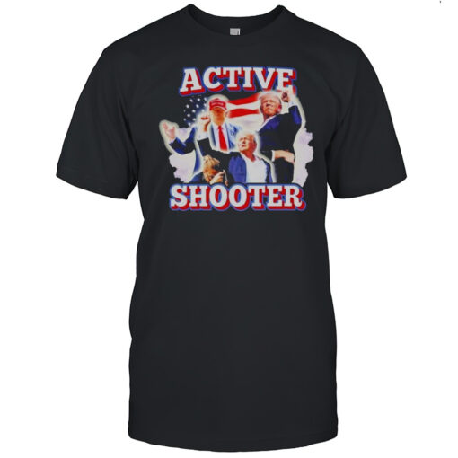 Trump Active Shooter T Shirt Mens T Shirt0v