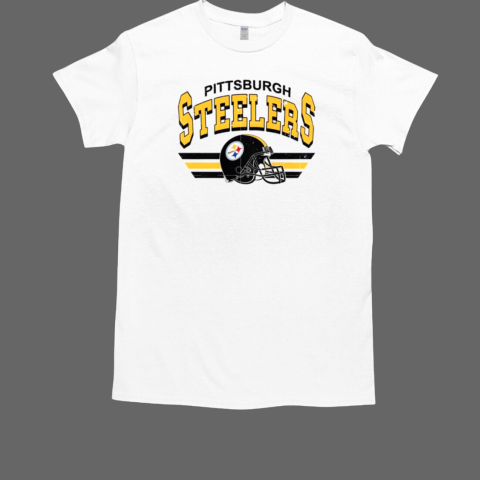 Pittsburgh Steelers Vintage Helmet Caricature T Classic Mens T Shirt