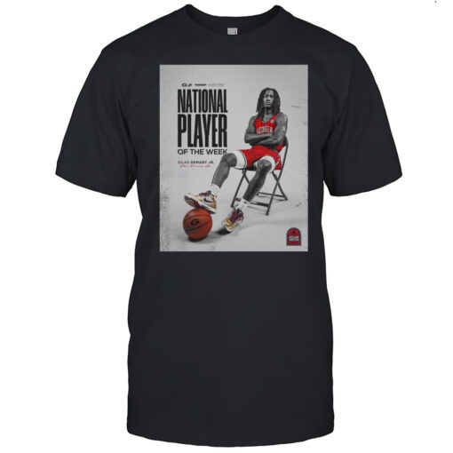 Georgia Basketball Silas Demary Jr Has Been Named A Usbwa National Player Of The Week Signature T Shirt Mens T Shirtyl