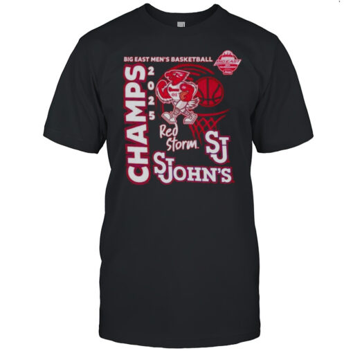 The Victory St Johns Red Storm 2025 Big East Mens Basketball Champs Shirt Mens T Shirtmw 1