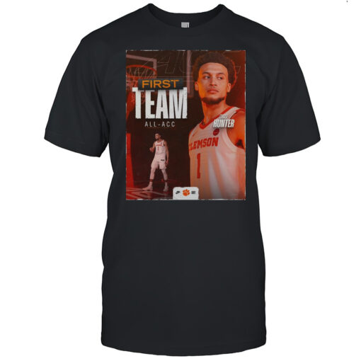 Best Of The Best Chase Hunter Earns His Spot On The All Acc First Team Clemson Tigers Basketball Poster T Shirt Mens T Shirtgl