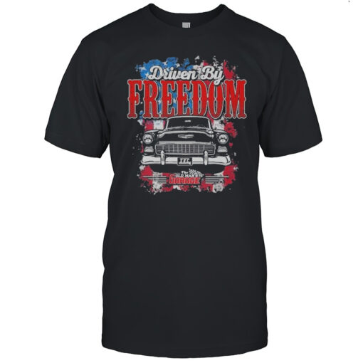 The Old Man Garage Driven By Freedom American Flag T Shirt Mens T Shirtiu