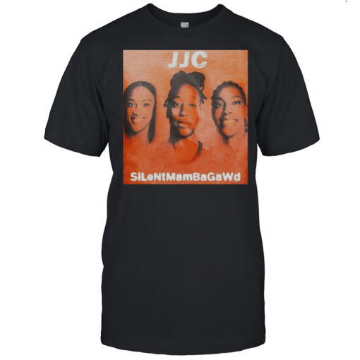 Aja Wilson Wearing Jackie Young Jewell Loyd And Chelsea Gray Jjc Silentmambagawd Poster T Shirt Mens T Shirtcd