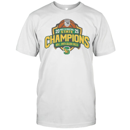 Ben L Smith Golden Eagles 2025 Mens 3a Basketball State Champions T Shirts Mens T Shirttu