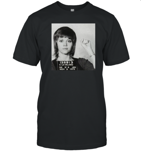 Jane Fonda Mug Shot Vintage 2025 T Classic Mens T Shirt