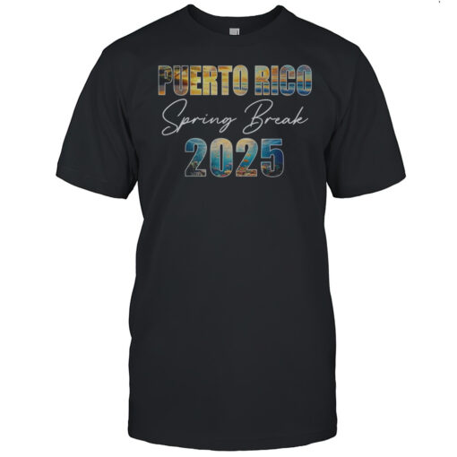 Puerto Rico Spring Break 2025 Summer Vacation Beach Shirt Mens T Shirtuj
