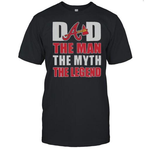 Atlanta Braves Dad The Man The Myth The Legend Fathers Day Shirt Mens T Shirt5a