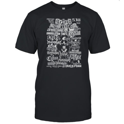 Grind Bastards 2025 Unholy Grave Annihilation Time Rocky And The Sweden Little Bastards Knave Livid Vintage T Shirt Mens T Shirtzy