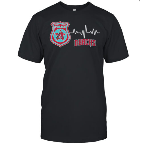 Police Heart Rate Arizona Diamondbacks Shirt Mens T Shirt4l