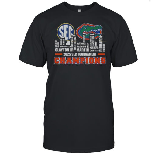 Florida Gators 2025 Sec Mens Basketball Tournament Champions Skyline Shirt Mens T Shirtbb