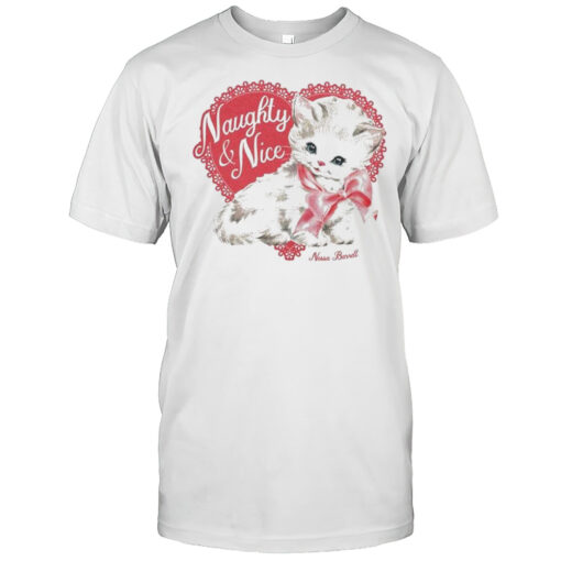 Nessa Barrett Naughty Nice Cat T Shirt Mens T Shirtx2