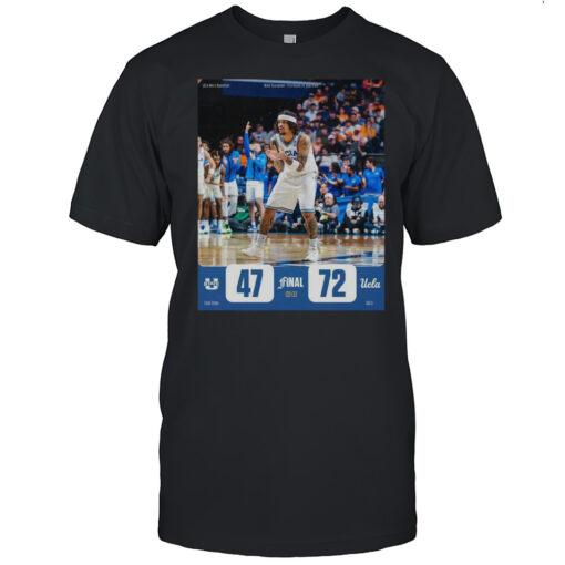 Poster Utah State Aggies Vs Ucla Bruins Mens Basketball Final 47 72 Ncaa Tournament First Round T Shirt Mens T Shirtzr