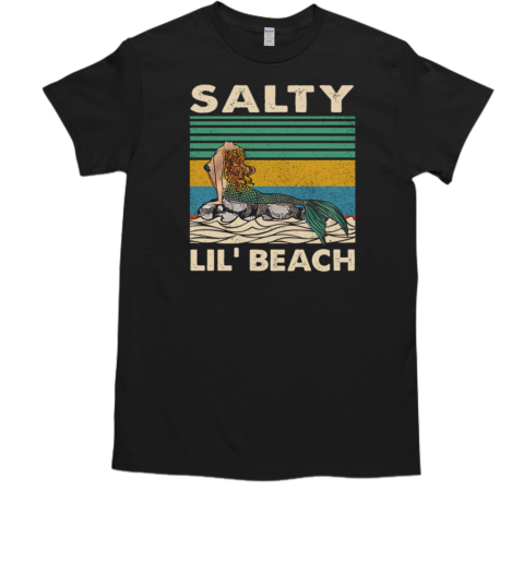 Vintage Mermaid Salty Lil39 Beach T Classic Mens T Shirt