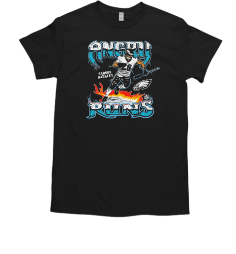 Angry Runs 2024 Eagles Saquon Barkley Vintage T Classic Mens T Shirt