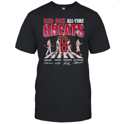 Boston Red Sox All Time Greats Signatures Shirt Mens T Shirth8