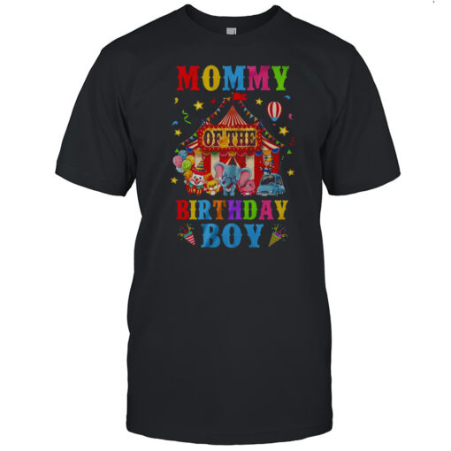 Mommy Of The Birthday For Boy Circus Carnival Theme Party Shirt Mens T Shirtnt